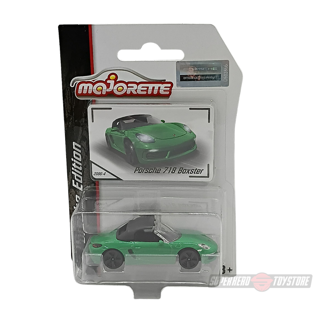 GREEN Porsche 718 BOXSTER 1:64 Scale Die-Cast Car By Majorette -Majorette - India - www.superherotoystore.com