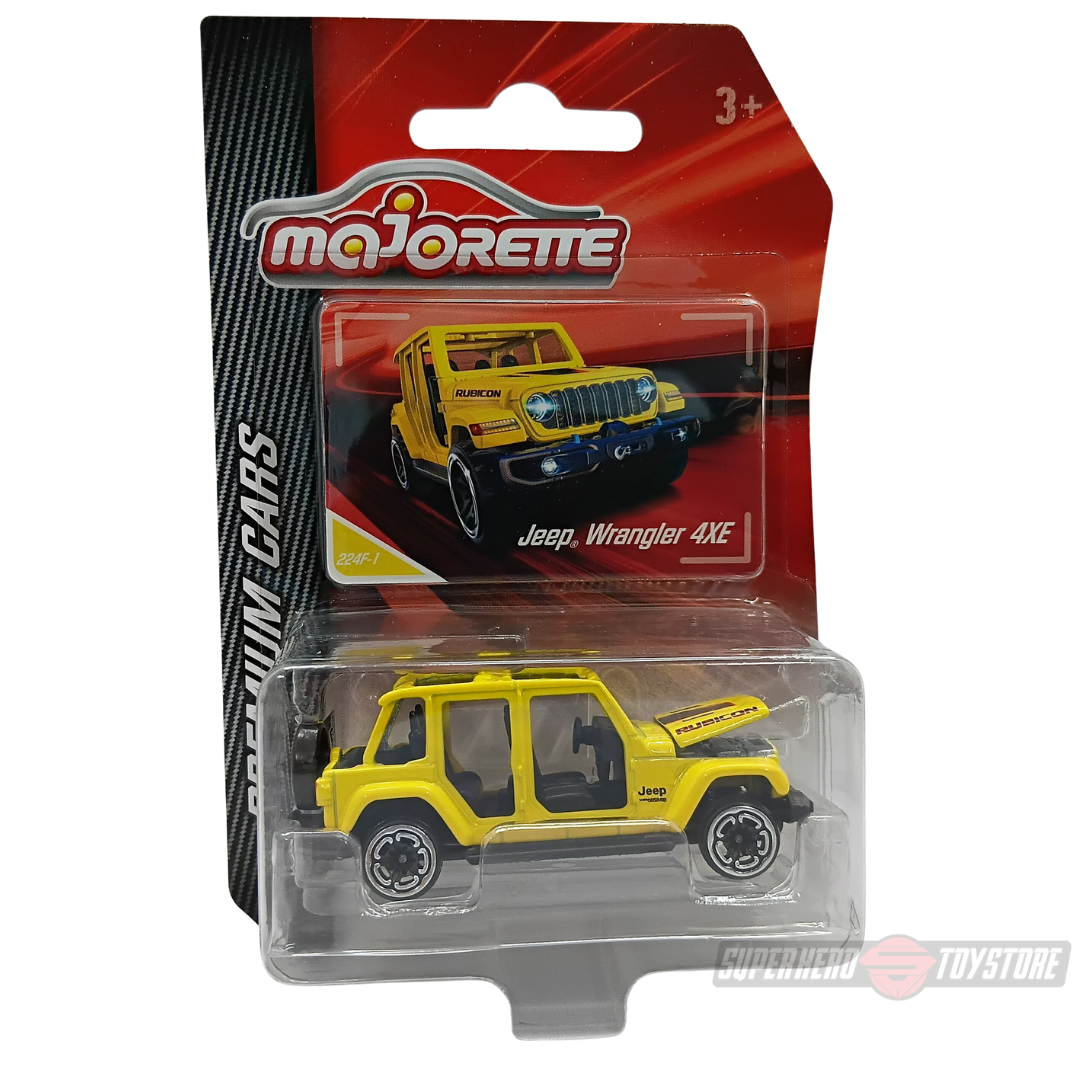 YELLOW JEEP WRANGLER 4XE 1:64 Scale Die-Cast Car By Majorette -Majorette - India - www.superherotoystore.com