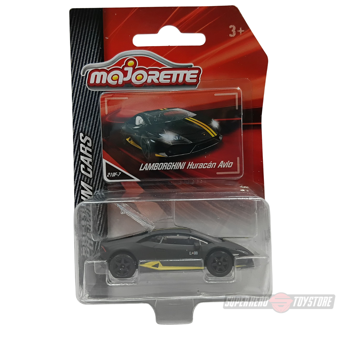 BLACK LAMBORGHINI HURACAN AVIO 1:64 Scale Die-Cast Car By Majorette -Majorette - India - www.superherotoystore.com