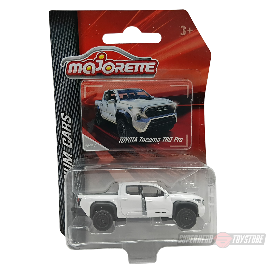 WHITE TOYOTA TACOMA TRD PRO 1:64 Scale Die-Cast Car By Majorette -Majorette - India - www.superherotoystore.com
