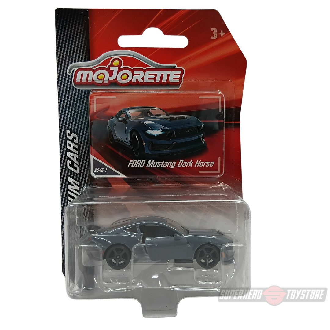 GREY FORD MUSTANG DARK HORSE 1:64 Scale Die-Cast Car By Majorette -Majorette - India - www.superherotoystore.com