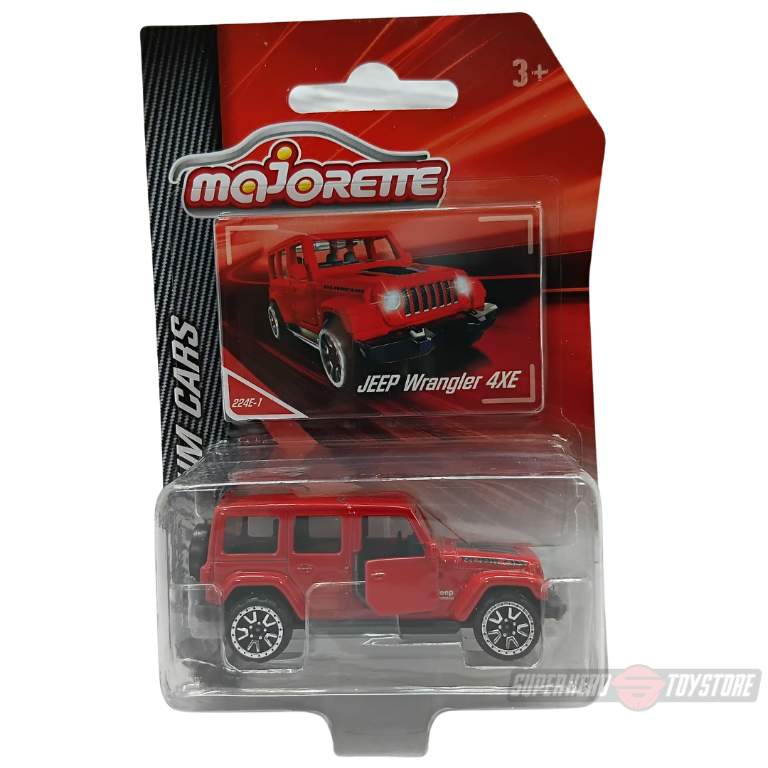 RED JEEP WRANGLER 4XE 1:64 Scale Die-Cast Car By Majorette -Majorette - India - www.superherotoystore.com