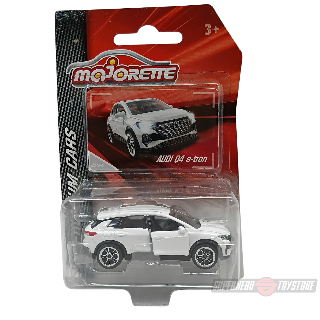 WHITE AUDI Q4 E-TRON 1:64 Scale Die-Cast Car By Majorette -Majorette - India - www.superherotoystore.com
