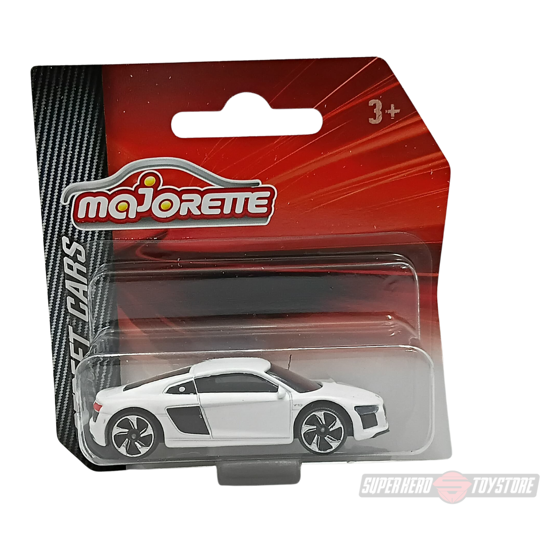 WHITE AUDI R8 1:64 Scale Die-Cast Car By Majorette -Majorette - India - www.superherotoystore.com