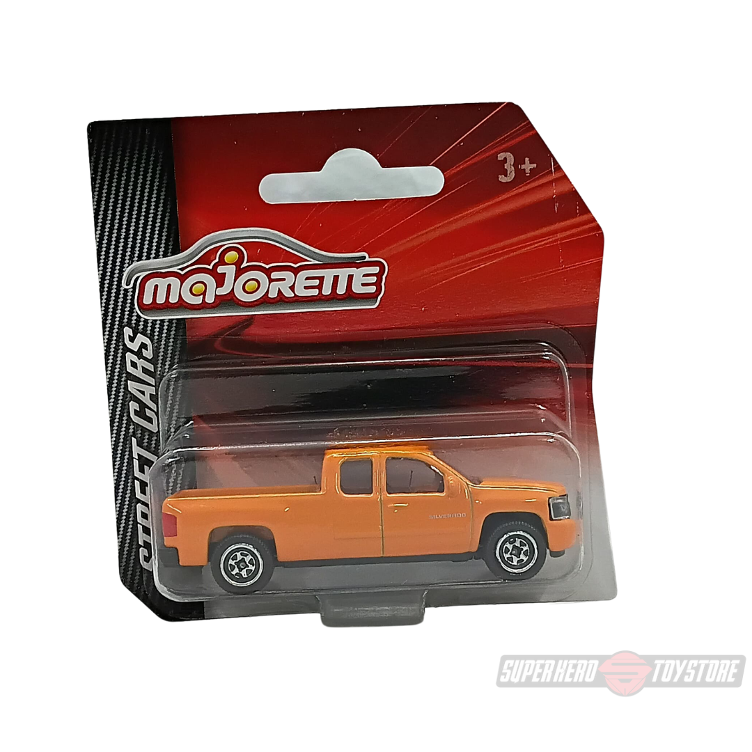 ORANGE CHEVROLERT SILVERADO 1:64 Scale Die-Cast Car By Majorette -Majorette - India - www.superherotoystore.com