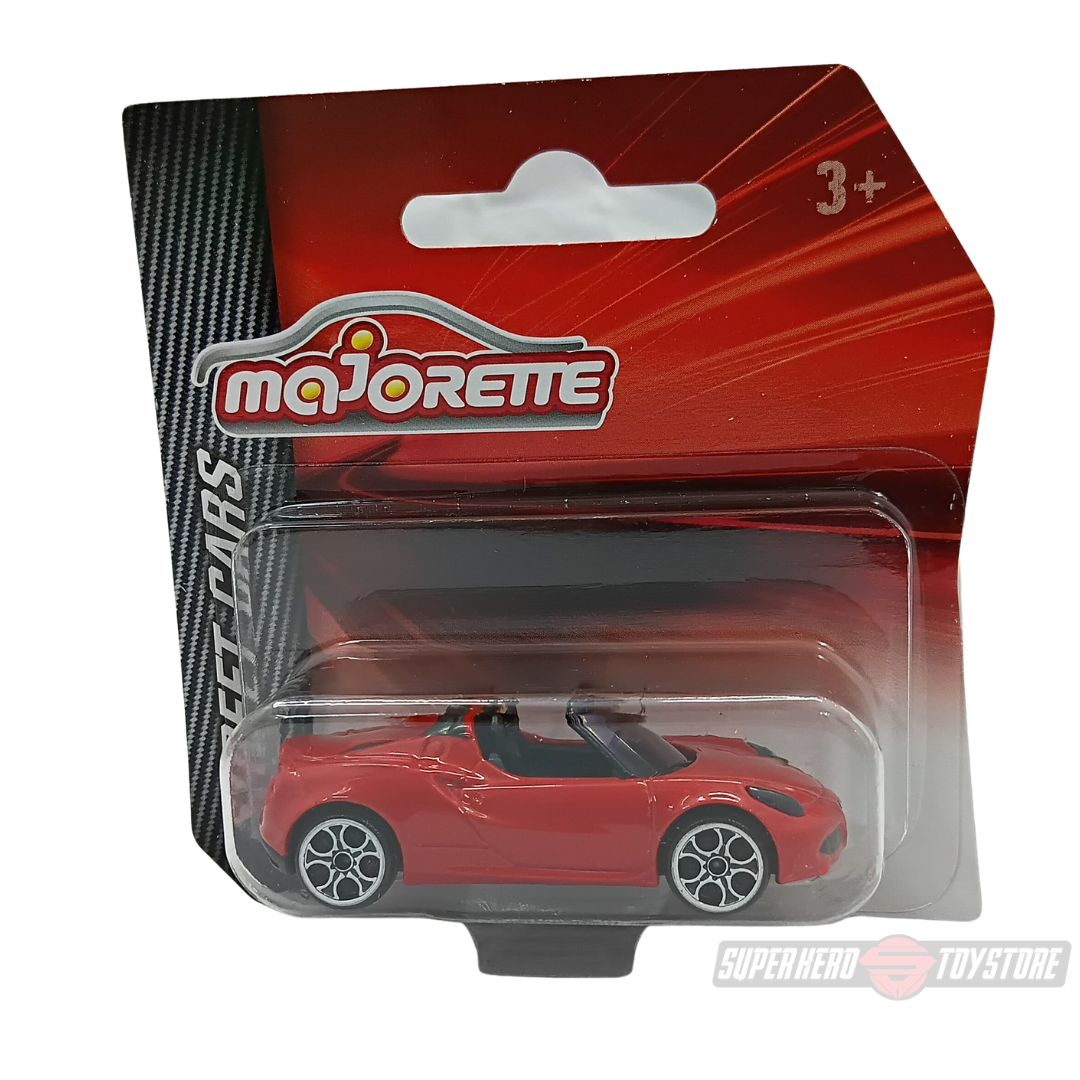 RED ALFA ROMEO 4C SPYDER 1:64 Scale Die-Cast Car By Majorette -Majorette - India - www.superherotoystore.com