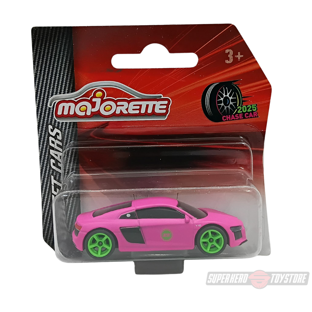 PINK AUDI R8 (CHASE CAR) 1:64 Scale Die-Cast Car By Majorette -Majorette - India - www.superherotoystore.com