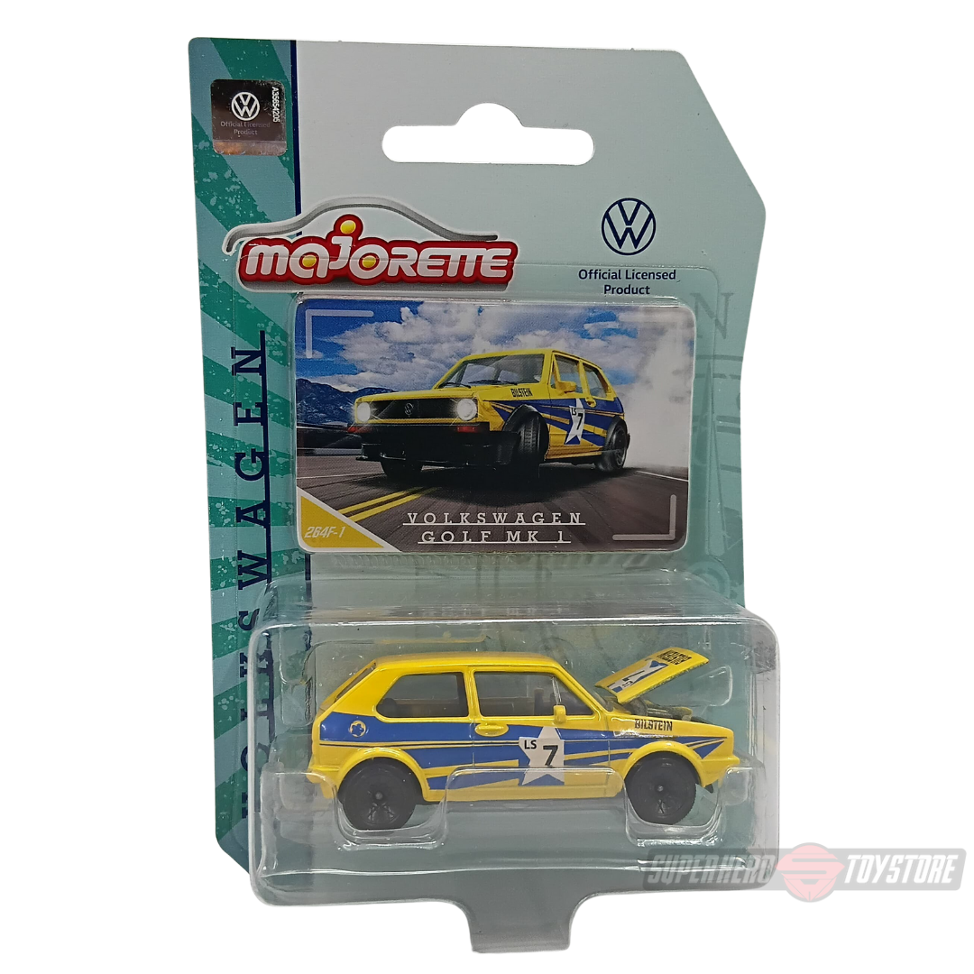 YELLOW VOLKSWAGEN GOLK MK 1 1:64 Scale Die-Cast Car By Majorette -Majorette - India - www.superherotoystore.com
