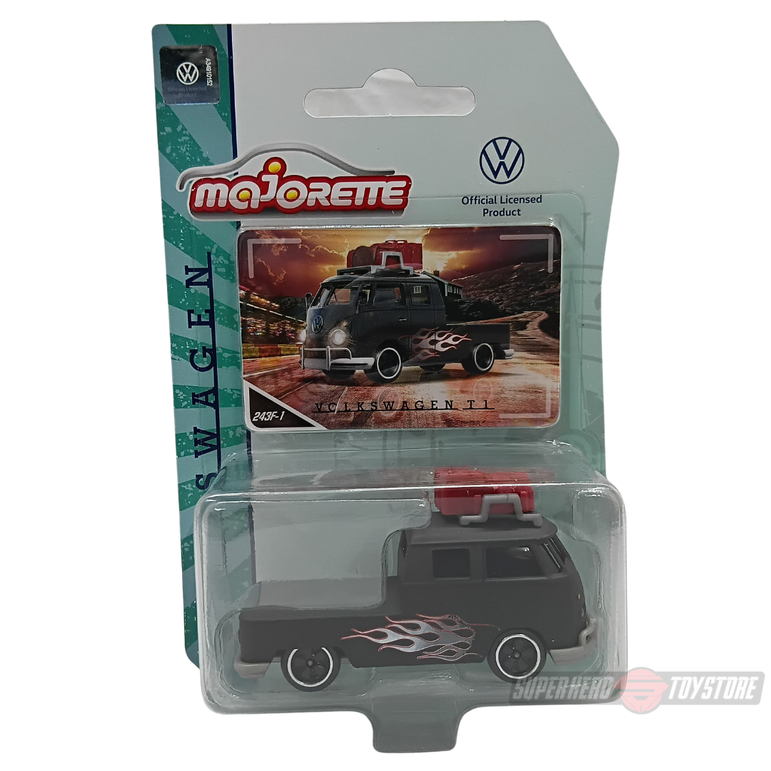 BLACK VOLKSWAGEN T1 1:64 Scale Die-Cast Car By Majorette -Majorette - India - www.superherotoystore.com
