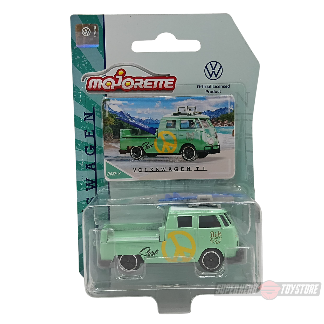 GREEN VOLKSWAGEN T1 1:64 Scale Die-Cast Car By Majorette -Majorette - India - www.superherotoystore.com
