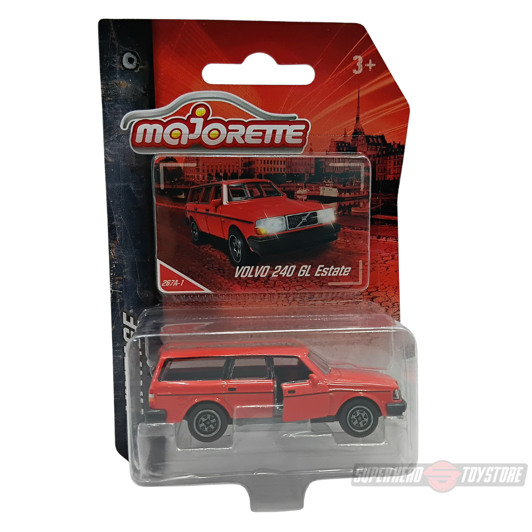 RED VOLVO 240 GL ESTATE 1:64 Scale Die-Cast Car By Majorette -Majorette - India - www.superherotoystore.com