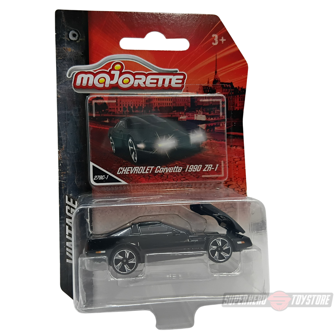 BLACK CHEVROLET CORVETTE 1990 ZR-1 1:64 Scale Die-Cast Car By Majorette -Majorette - India - www.superherotoystore.com