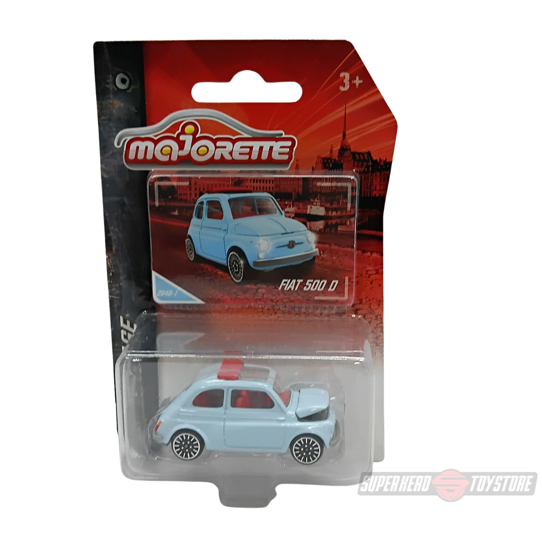 BLUE FIAST 500 D 1:64 Scale Die-Cast Car By Majorette