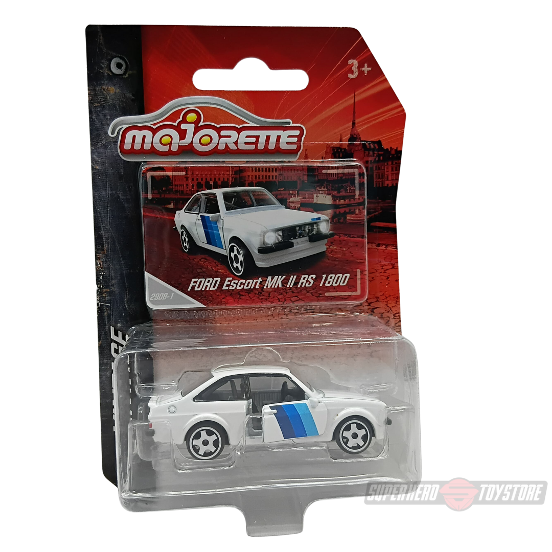 WHITE FORD ESCORT MK II RS 1800 1:64 Scale Die-Cast Car By Majorette -Majorette - India - www.superherotoystore.com