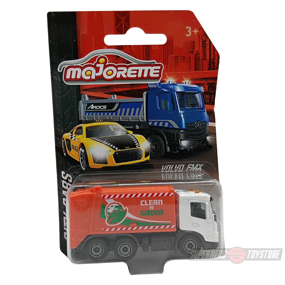 WHITE - ORANGE VOLVO FMX 1:64 Scale Die-Cast Car By Majorette -Majorette - India - www.superherotoystore.com