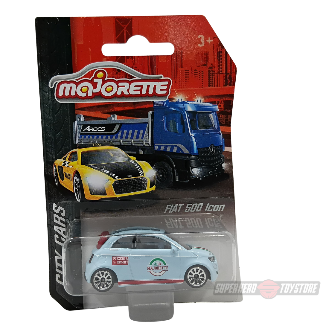 BLUE FIAT 500 ICON 1:64 Scale Die-Cast Car By Majorette -Majorette - India - www.superherotoystore.com