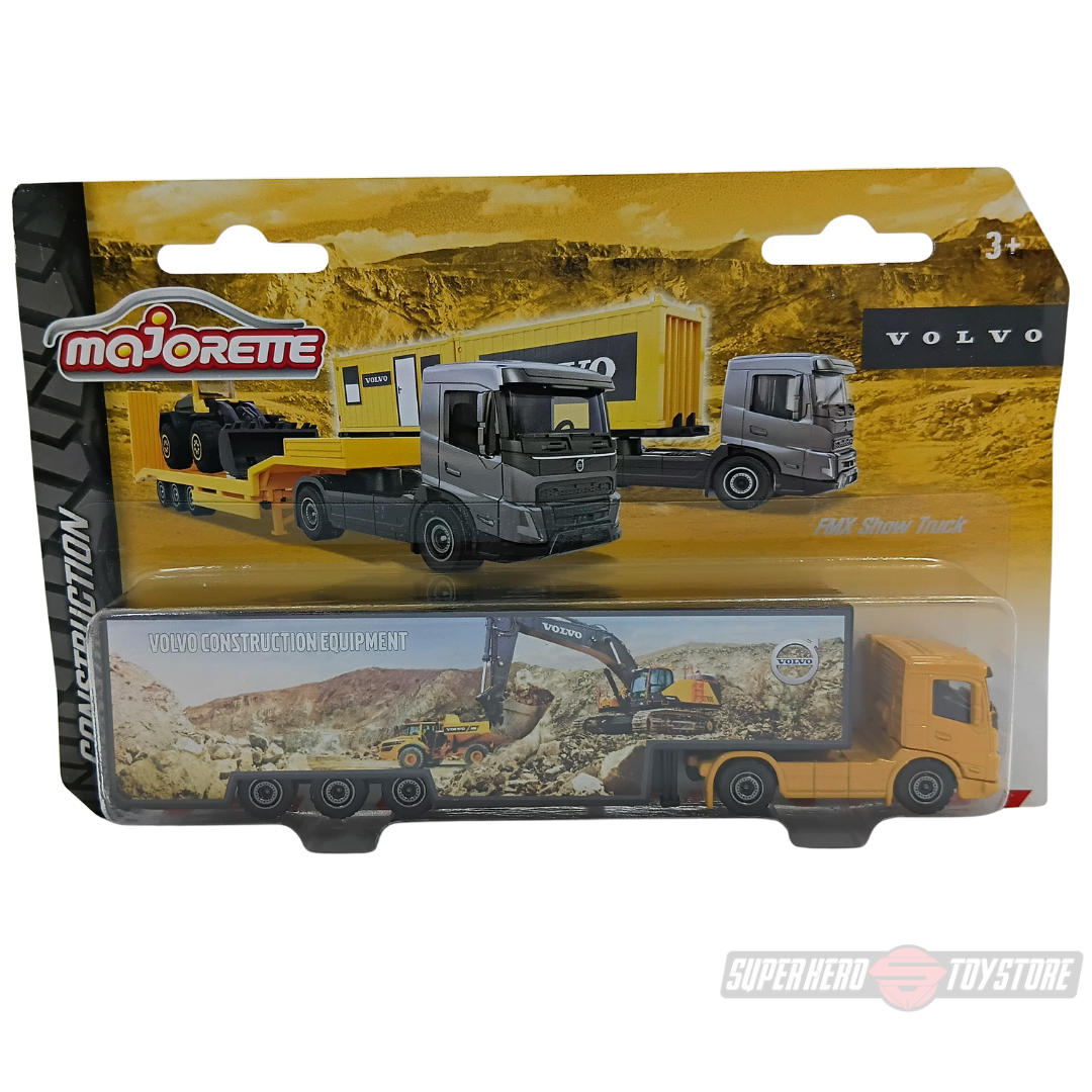 VOLVO CONSTRUCTION EQUIPMENT FMX SHOW TRUCK Die-Cast Set By Majorette -Majorette - India - www.superherotoystore.com