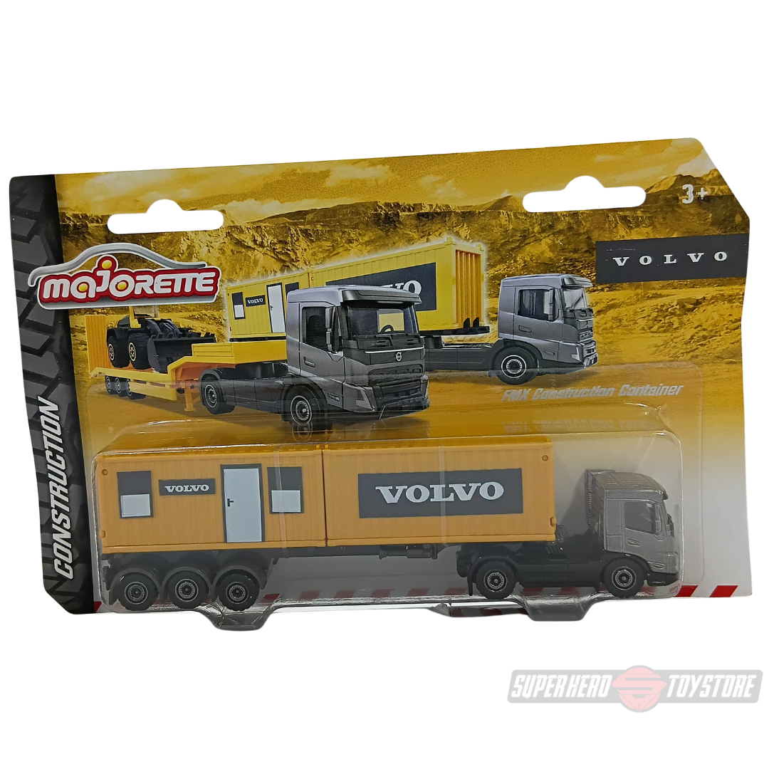 VOLVO CONSTRUCTION EQUIPMENT FMX CONSTRUCTION CONTAINER Die-Cast Set By Majorette -Majorette - India - www.superherotoystore.com