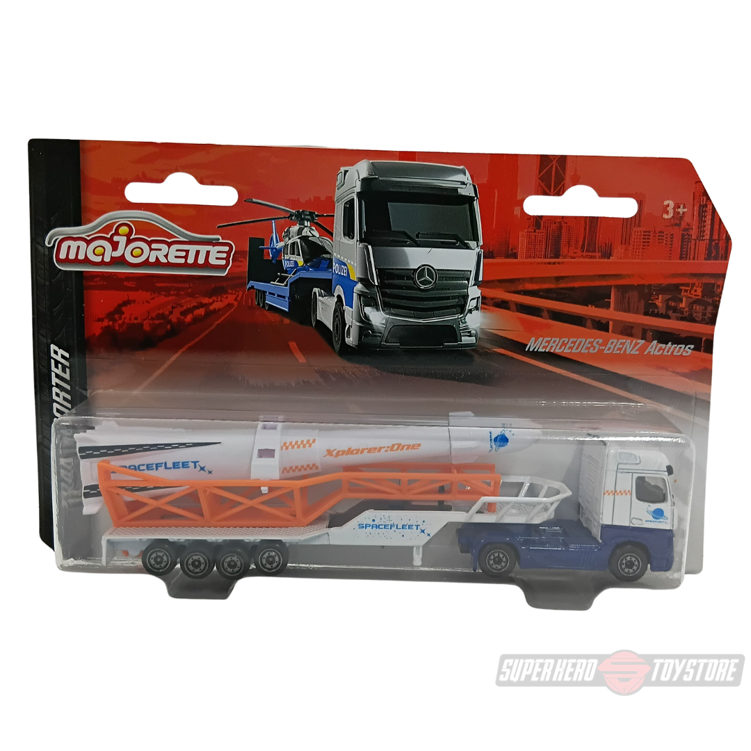 WHITE MERCEDES BENZ ACTROS Die-Cast Truck By Majorette -Majorette - India - www.superherotoystore.com