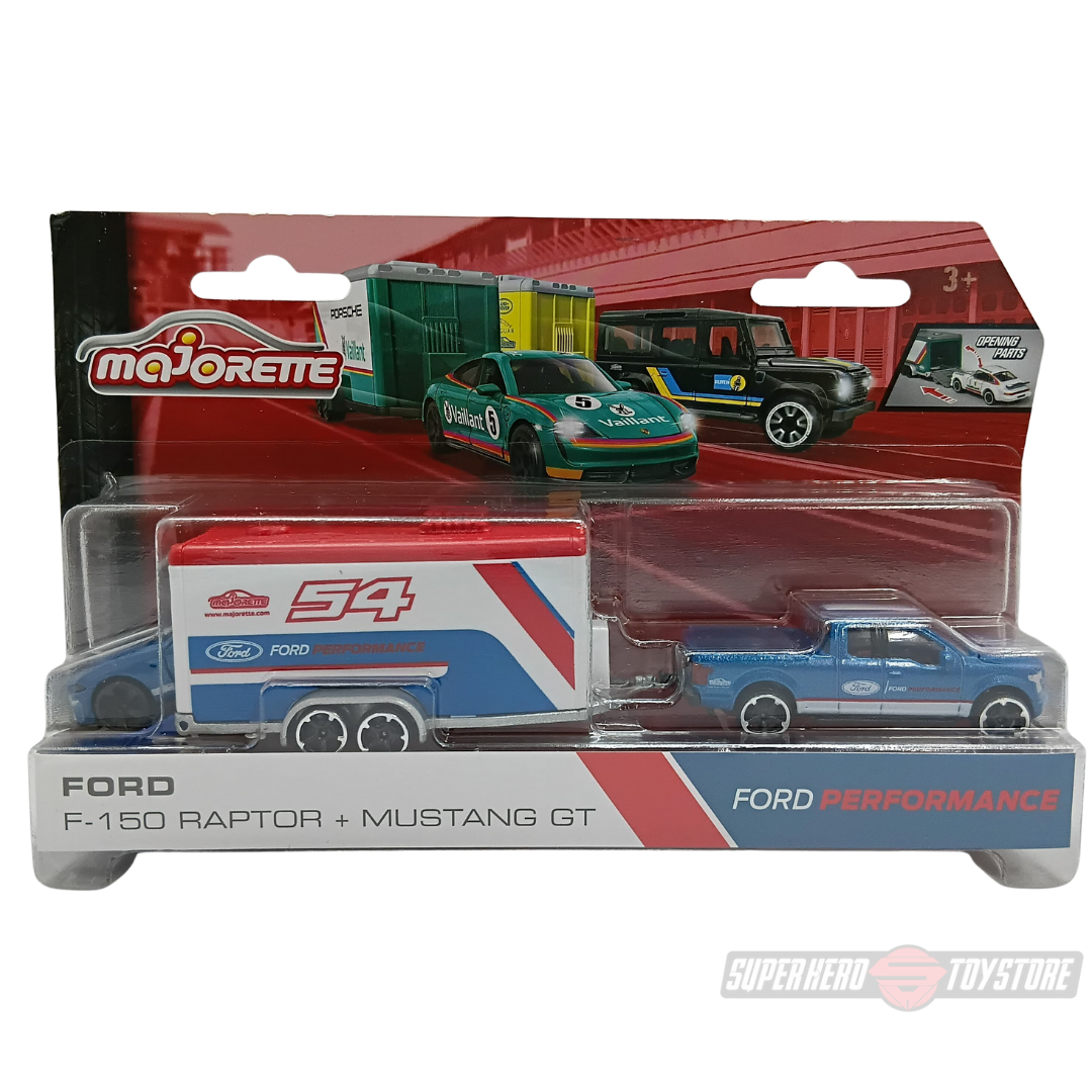 FORD PERFORMANCE F-150 RAPTOR + MUSTANG GT Die-Cast SET By Majorette -Majorette - India - www.superherotoystore.com