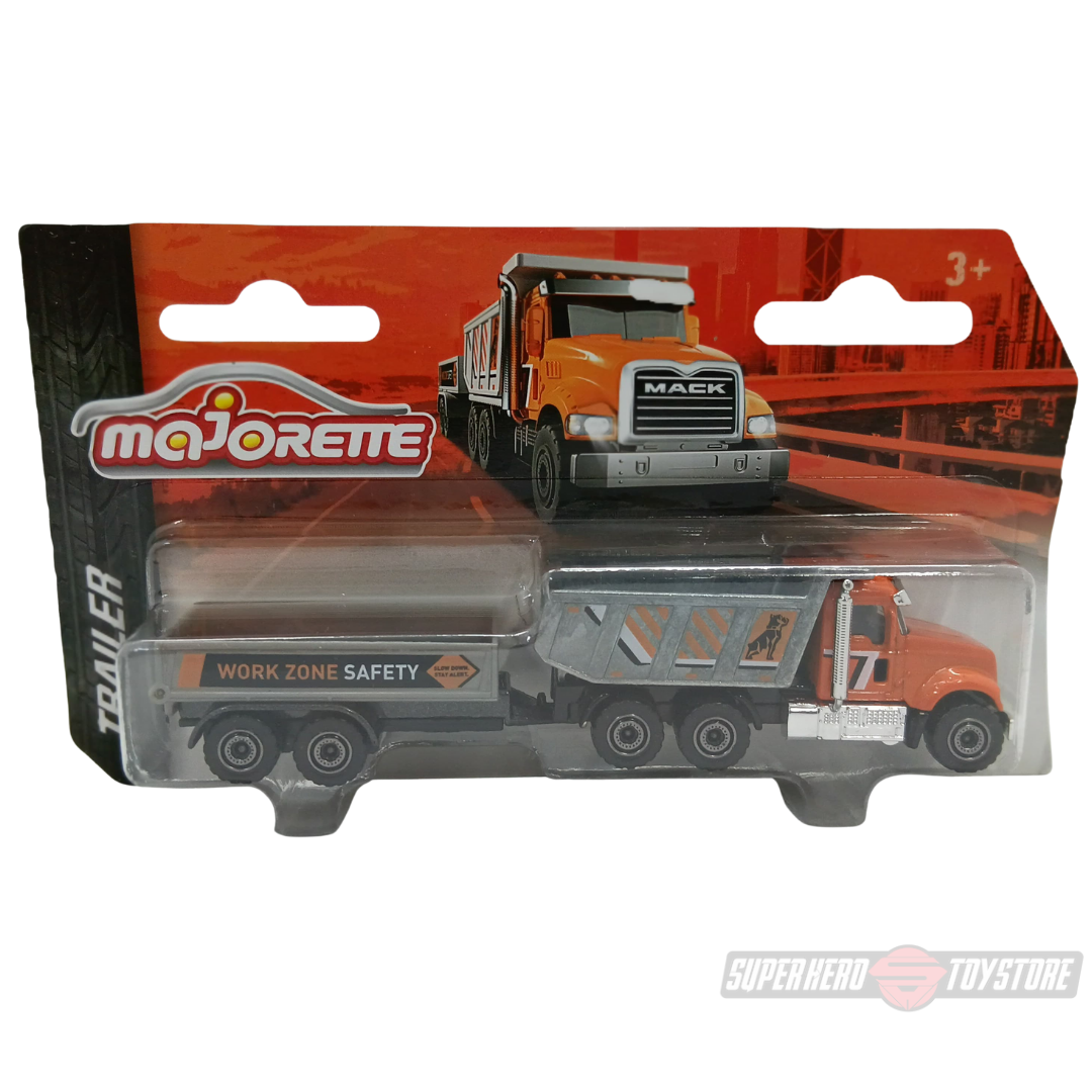 ORANGE - GREY MACK GRANITE Die-Cast SET By Majorette -Majorette - India - www.superherotoystore.com