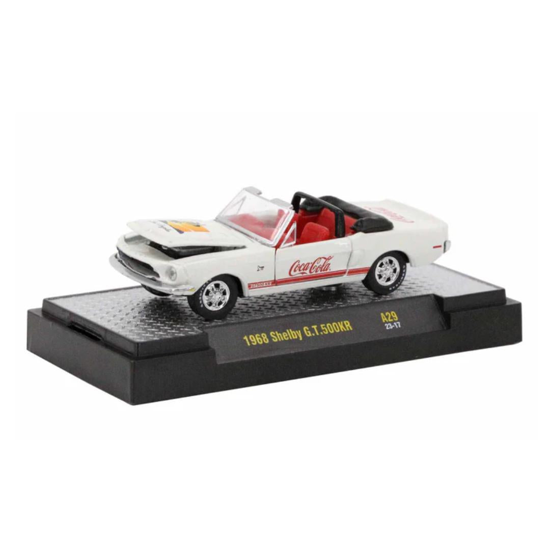 Shelby GT500KR 1968 White 1:64 Scale Coca- Cola Series Model Car By M2 Machines -M2 Machines - India - www.superherotoystore.com