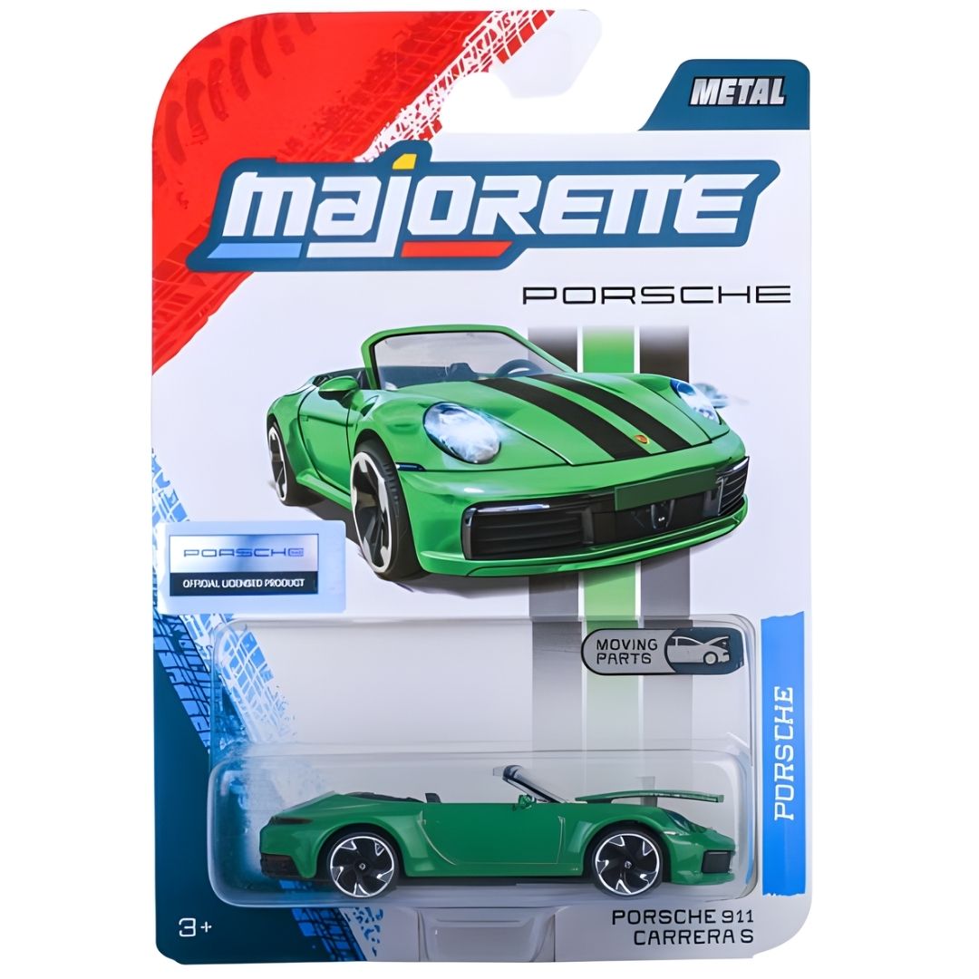Porsche Premium Series Green 911 Carrera 1:64 Scale Die-Cast Car By Majorette -Majorette - India - www.superherotoystore.com