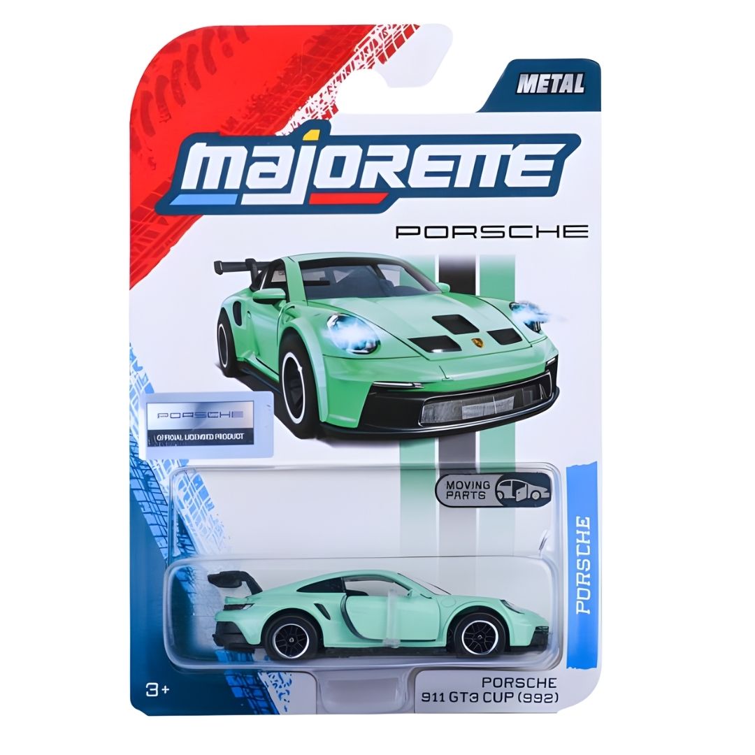 Porsche Premium Series Green 911 GT3 Cup (992) 1:64 Scale Die-Cast Car By Majorette -Majorette - India - www.superherotoystore.com