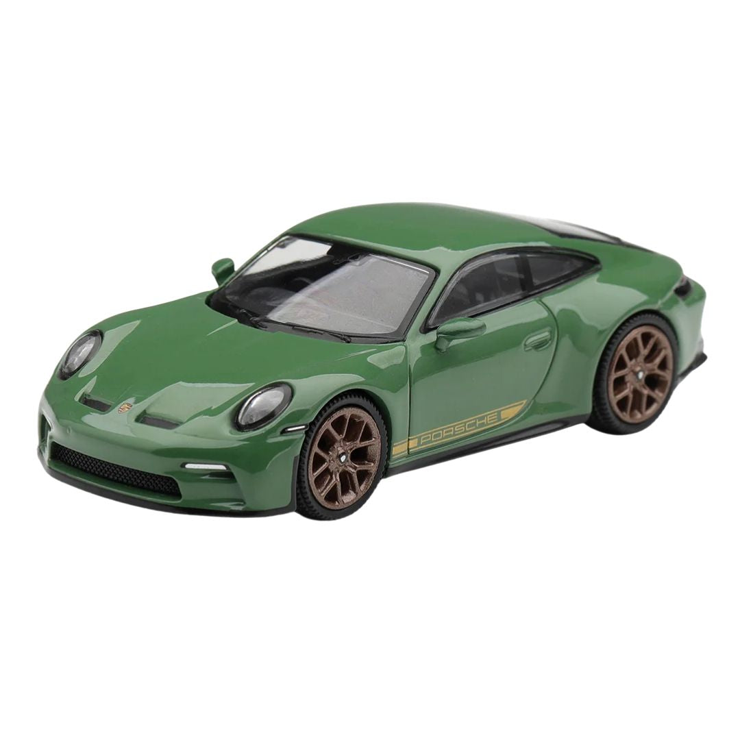 Porsche 911 (992) Gt3 Touring Auratium Green 1:64 Diecast Car By Mini Gt -Mini GT - India - www.superherotoystore.com