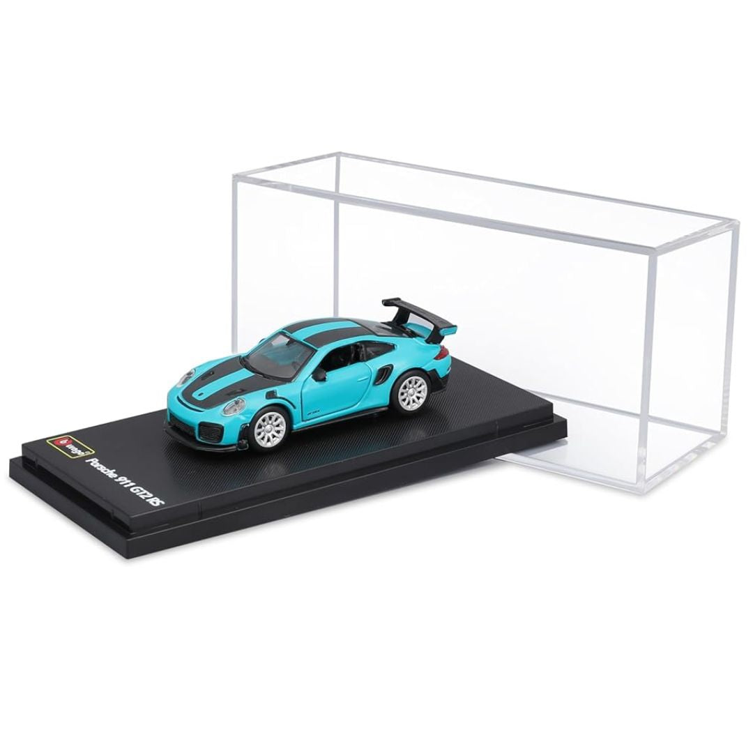 Blue Porsche 911 GT2 RS (Hard Case) 1:64 Scale Die-Cast car By Bburago