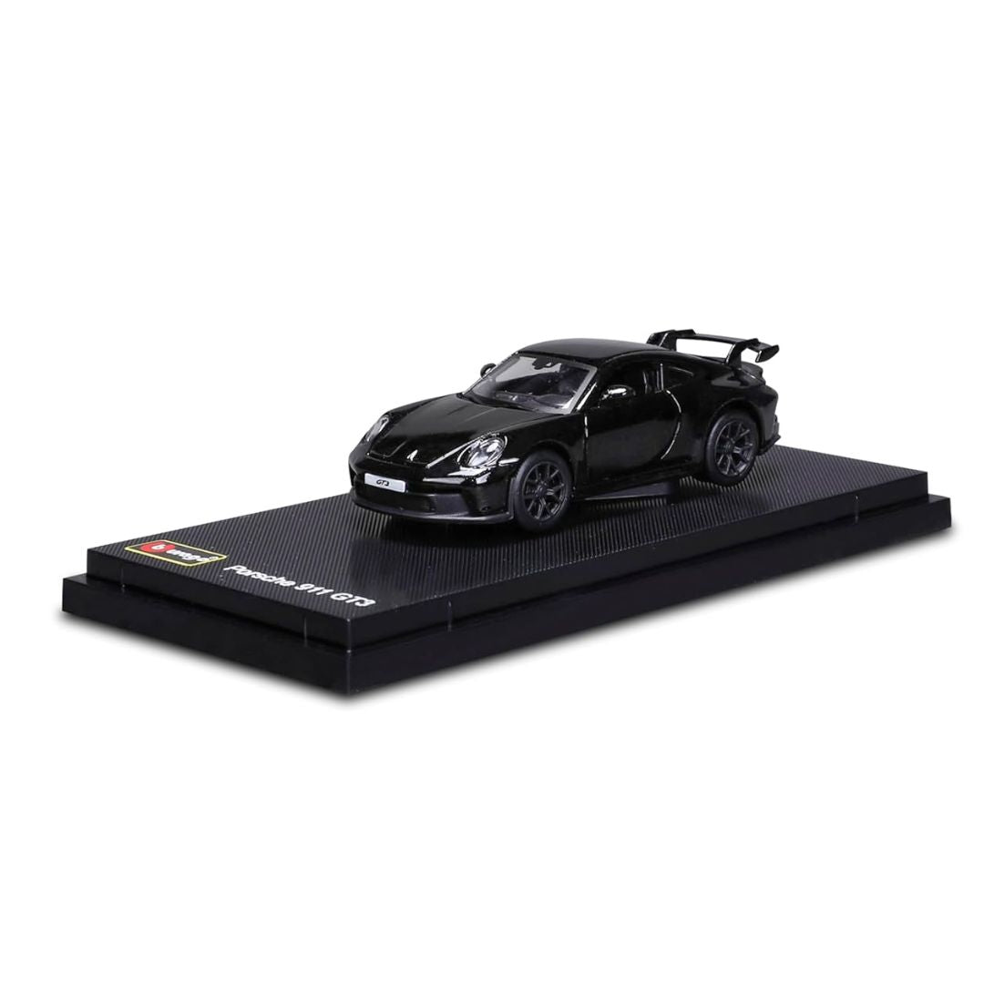 Black Porsche 911 GT3 (Hard Case) 1:64 Scale Die-Cast car By Bburago