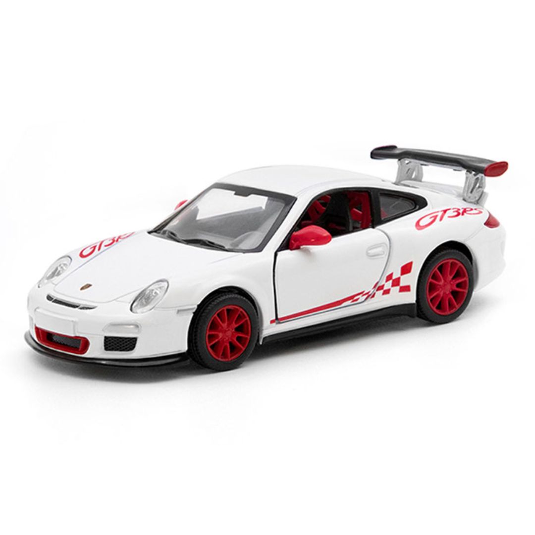 White Porsche 911 GT3 RS (997) 1:36 Scale Die-Cast Car by Kinsmart -Kinsmart - India - www.superherotoystore.com