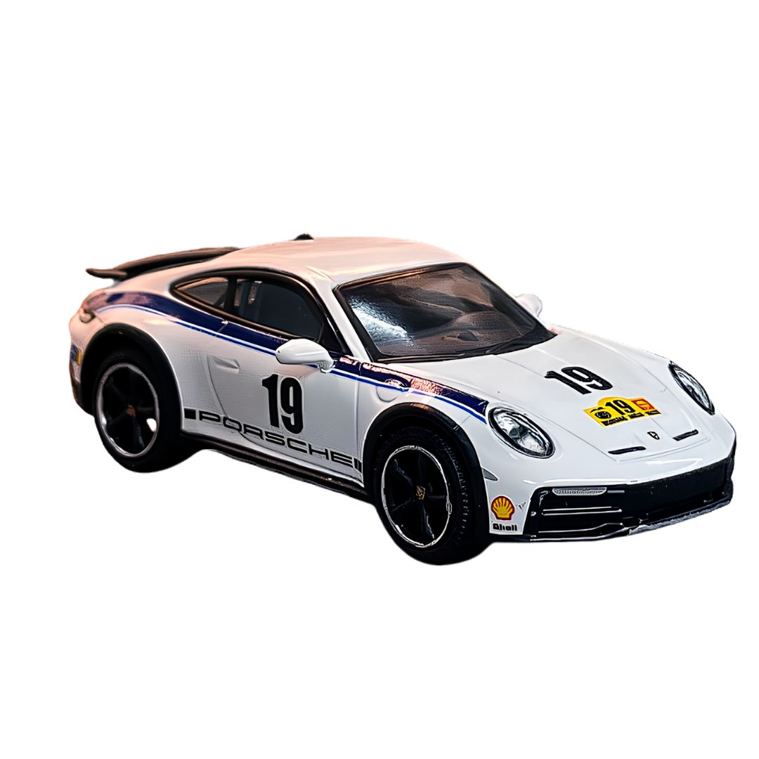 Porsche 911 Darkar (992) Rallye 1974 1:64 Scale Die-Cast Car By Spark