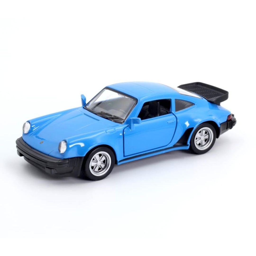 Blue Porsche 930 Turbo 3.3 1:43 Scale Die-Cast Car By RMZ