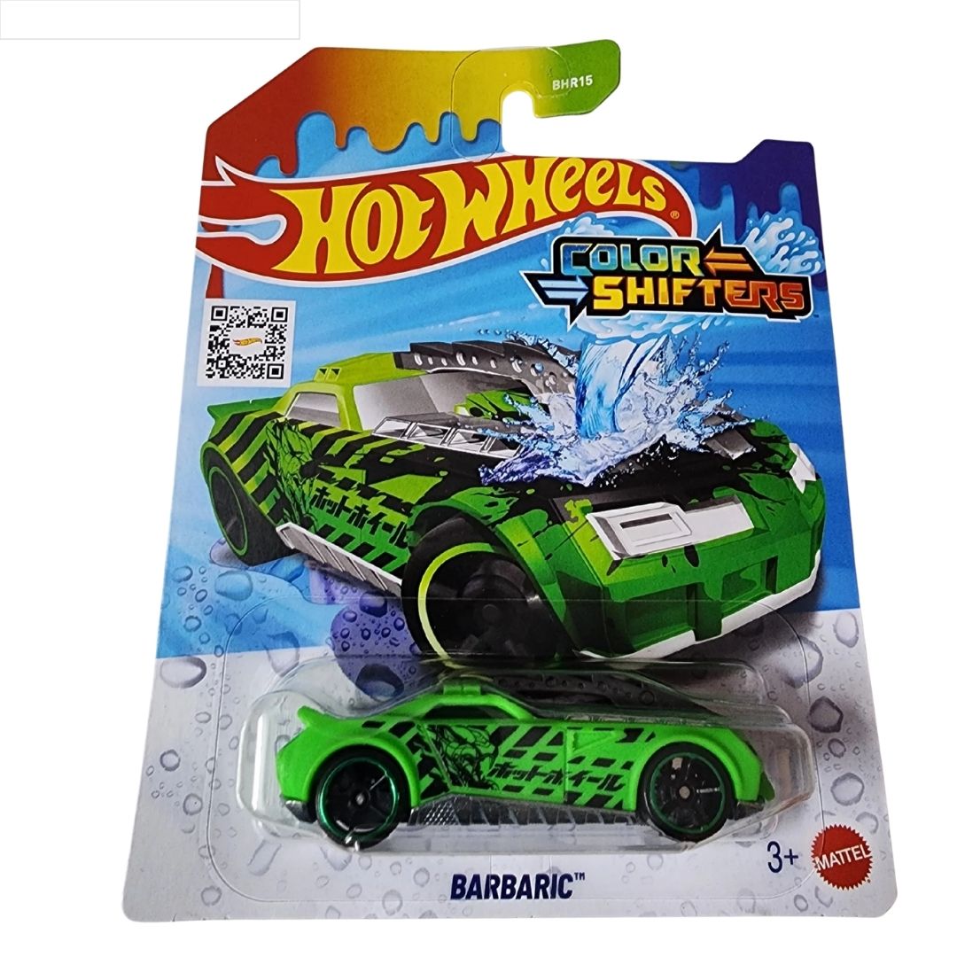 Colour Changers Green Barbaric 1:64 Scale Die-Cast Car by Hot Wheels