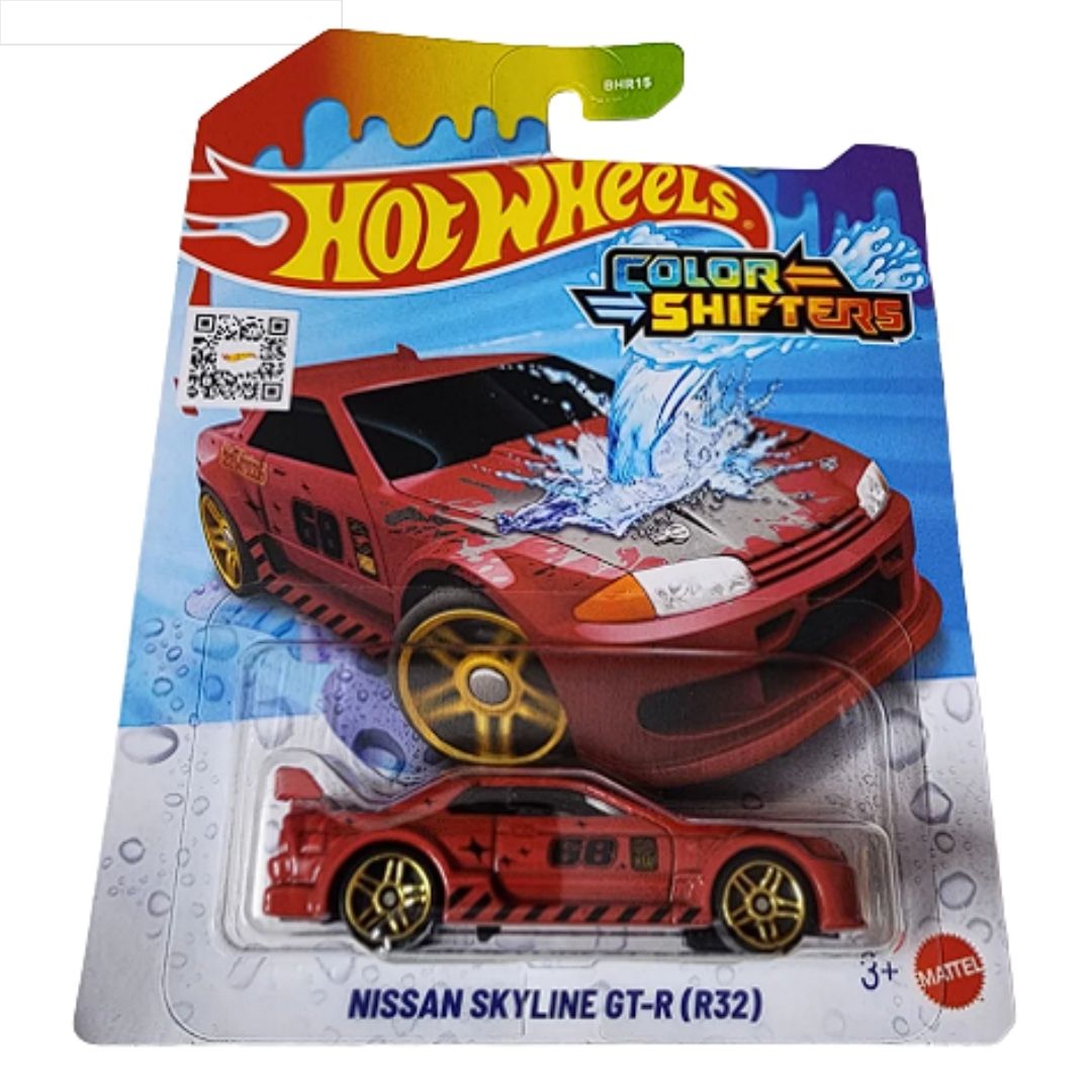 Colour Changers Red Nissan Skyline GT-R (R32) 1:64 Scale Die-Cast Car by Hot Wheels
