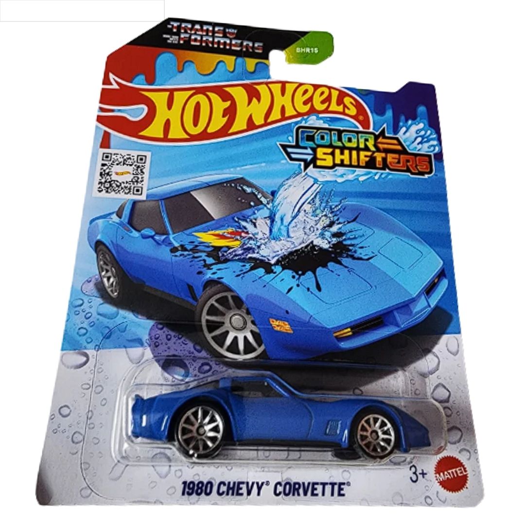 Colour Changers Blue 1980 Chevy Corvette 1:64 Scale Die-Cast Car by Hot Wheels