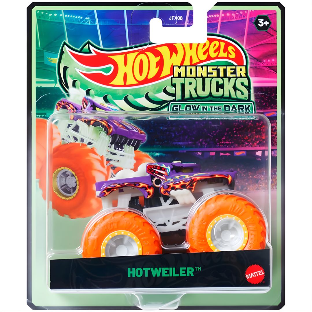 Hot Wheels Monster Trucks Glow In The Dark Hotweiler™ By Hot Wheels -Hot Wheels - India - www.superherotoystore.com