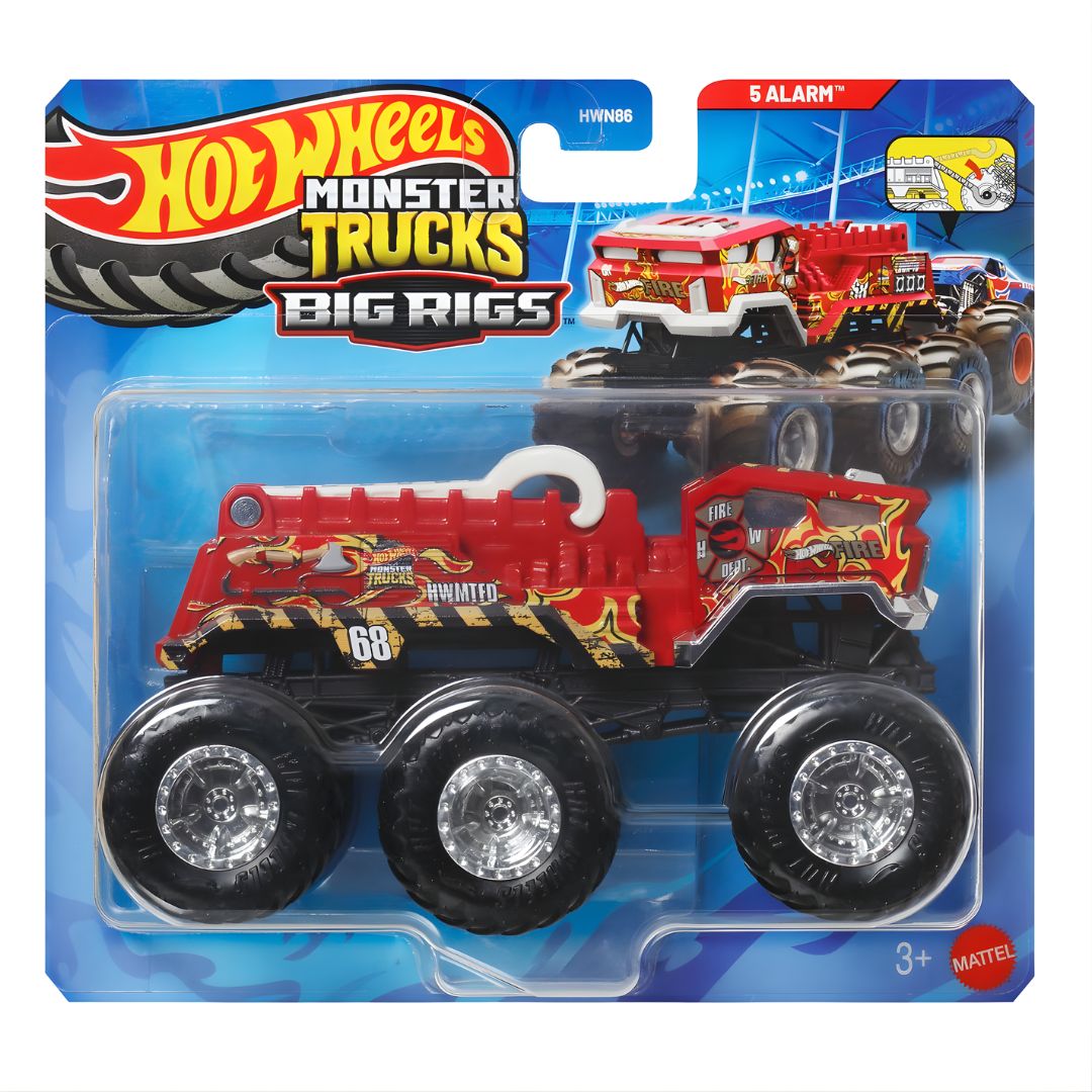 Hot Wheels Monster Trucks Big Rigs 5 ALARM™ By Hot Wheels -Hot Wheels - India - www.superherotoystore.com