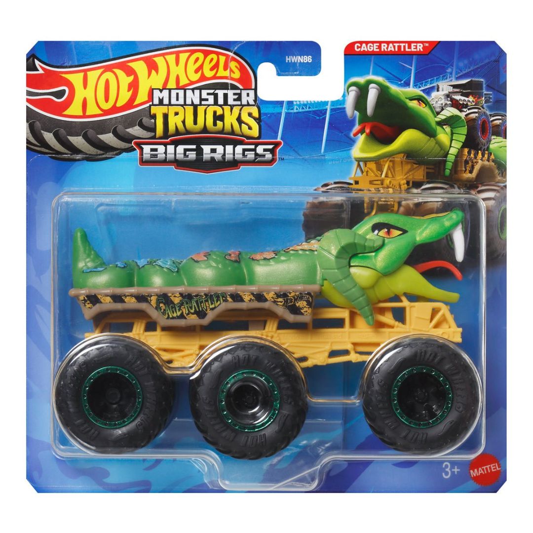 Hot Wheels Monster Trucks Big Rigs CAGE RATTLER™ By Hot Wheels -Hot Wheels - India - www.superherotoystore.com