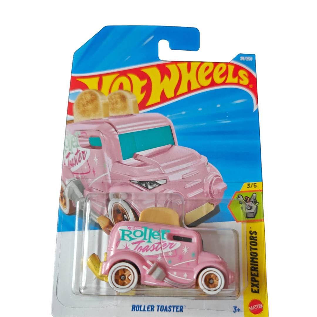 Pink Experimotors Roller Toaster (39/250) 1:64 Scale Die-Cast Car By Hot Wheels -Hot Wheels - India - www.superherotoystore.com