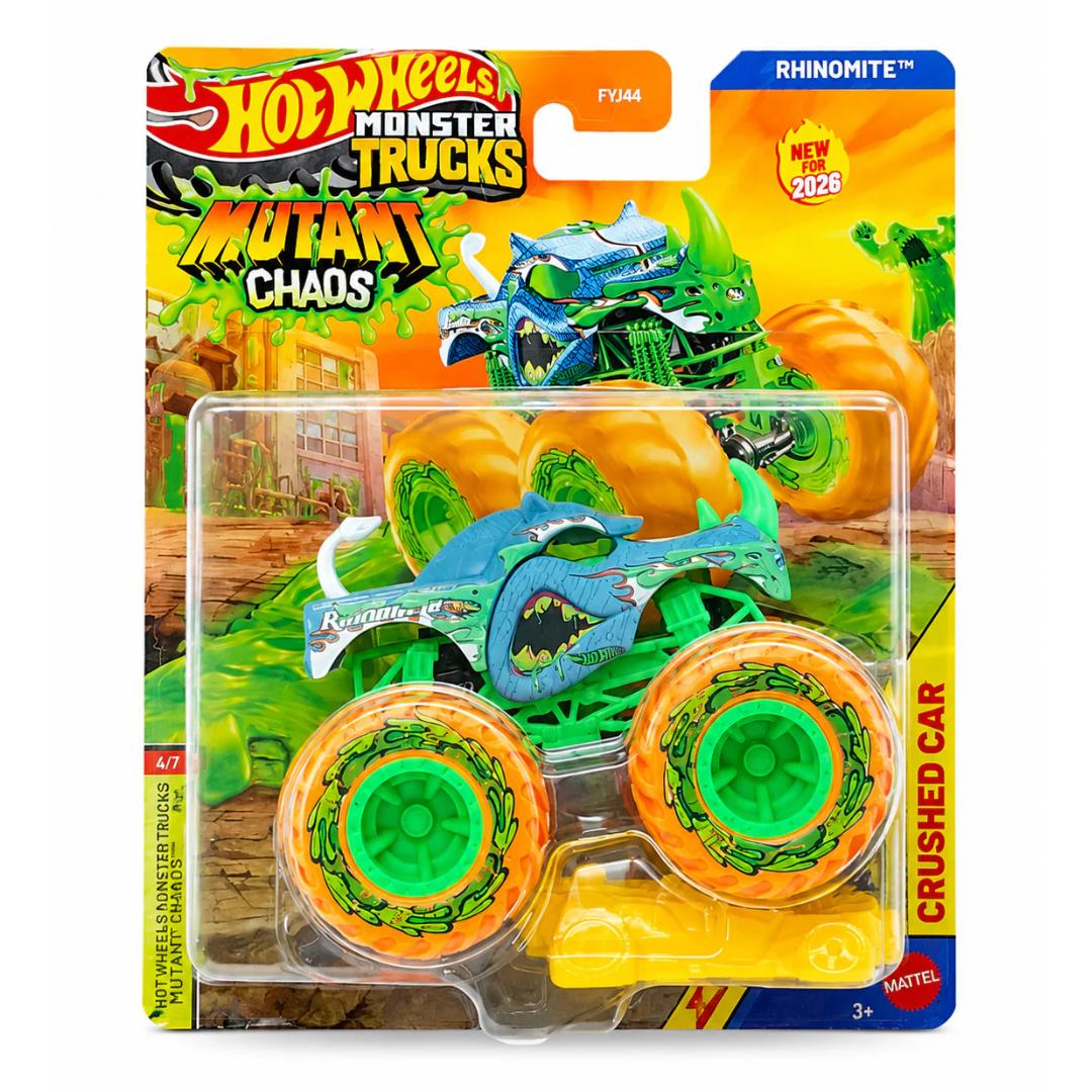 Mutant Chaos Rhinomite (Green) 1:64 Scale Die-Cast Monster Truck By Hot Wheels -Hot Wheels - India - www.superherotoystore.com