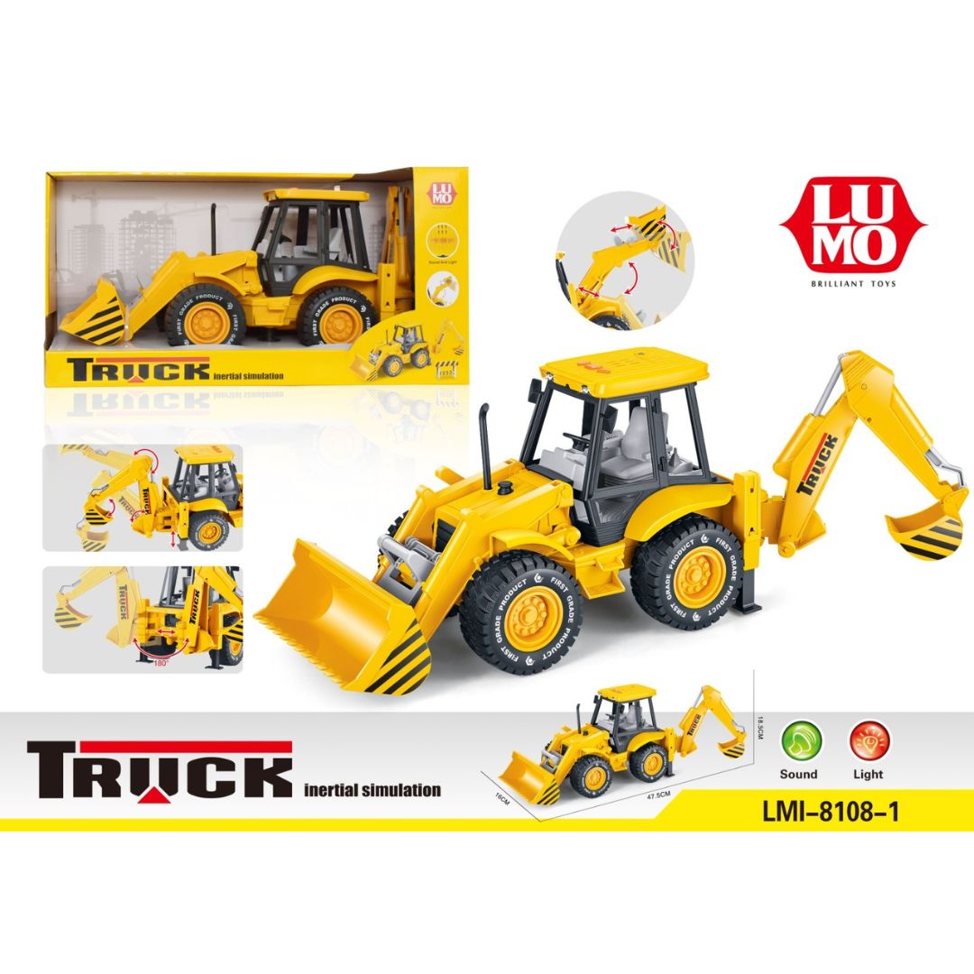 Excavators Jvc With Light Music By Lumo By -Lumo - India - www.superherotoystore.com