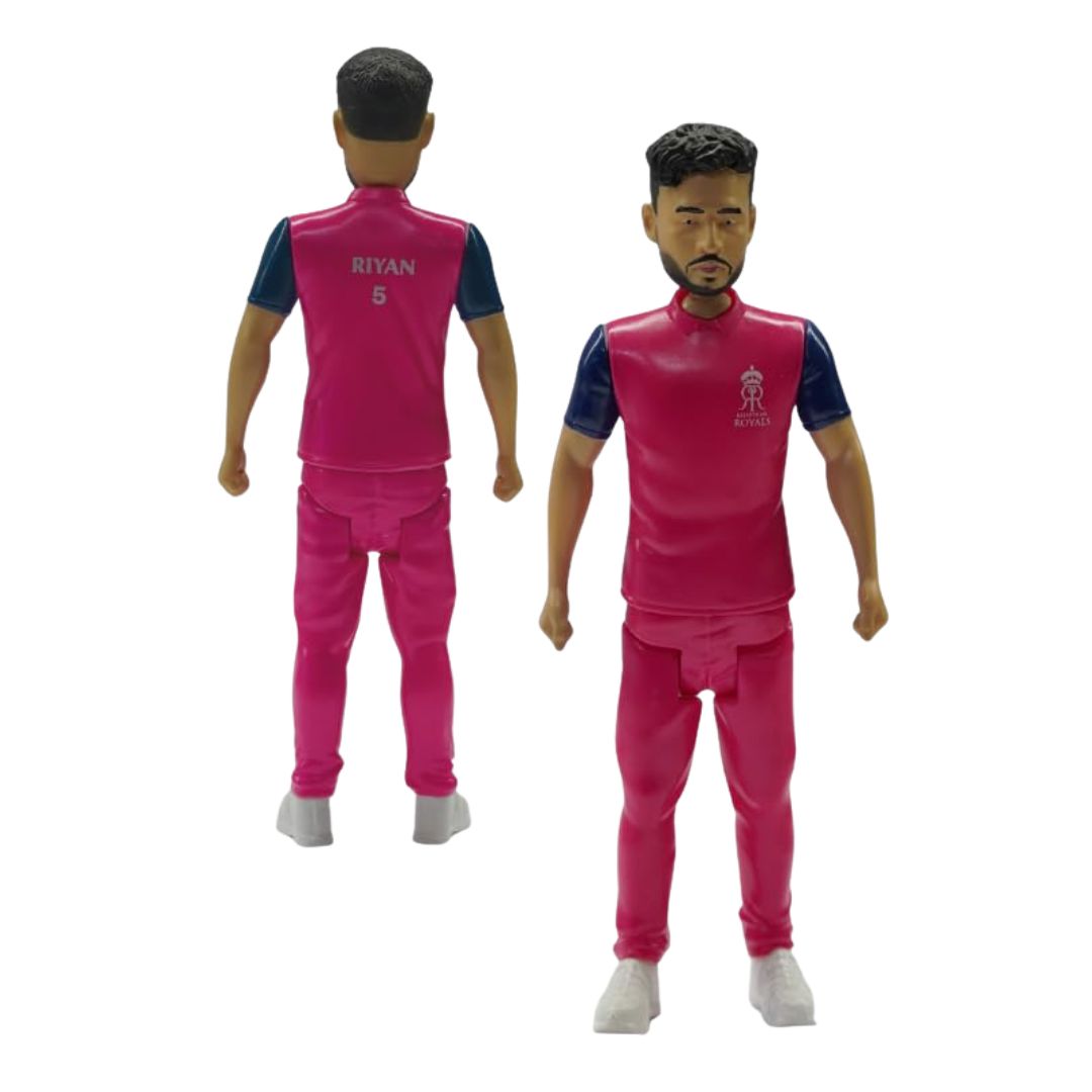 Rajasthan Royals - RR - Riyan Parag Action Figure by Cricket Icons -Cricket Icons - India - www.superherotoystore.com