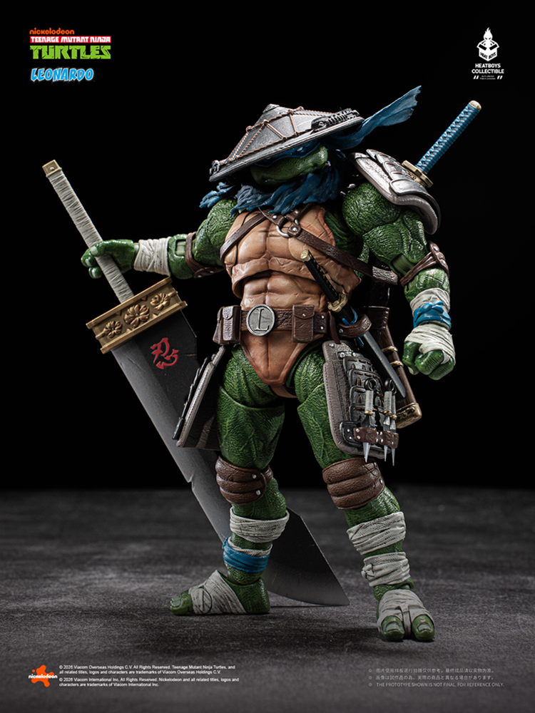 Teenage Mutant Ninja Turtles Leonardo Action Figure Deluxe Version By Heatboys