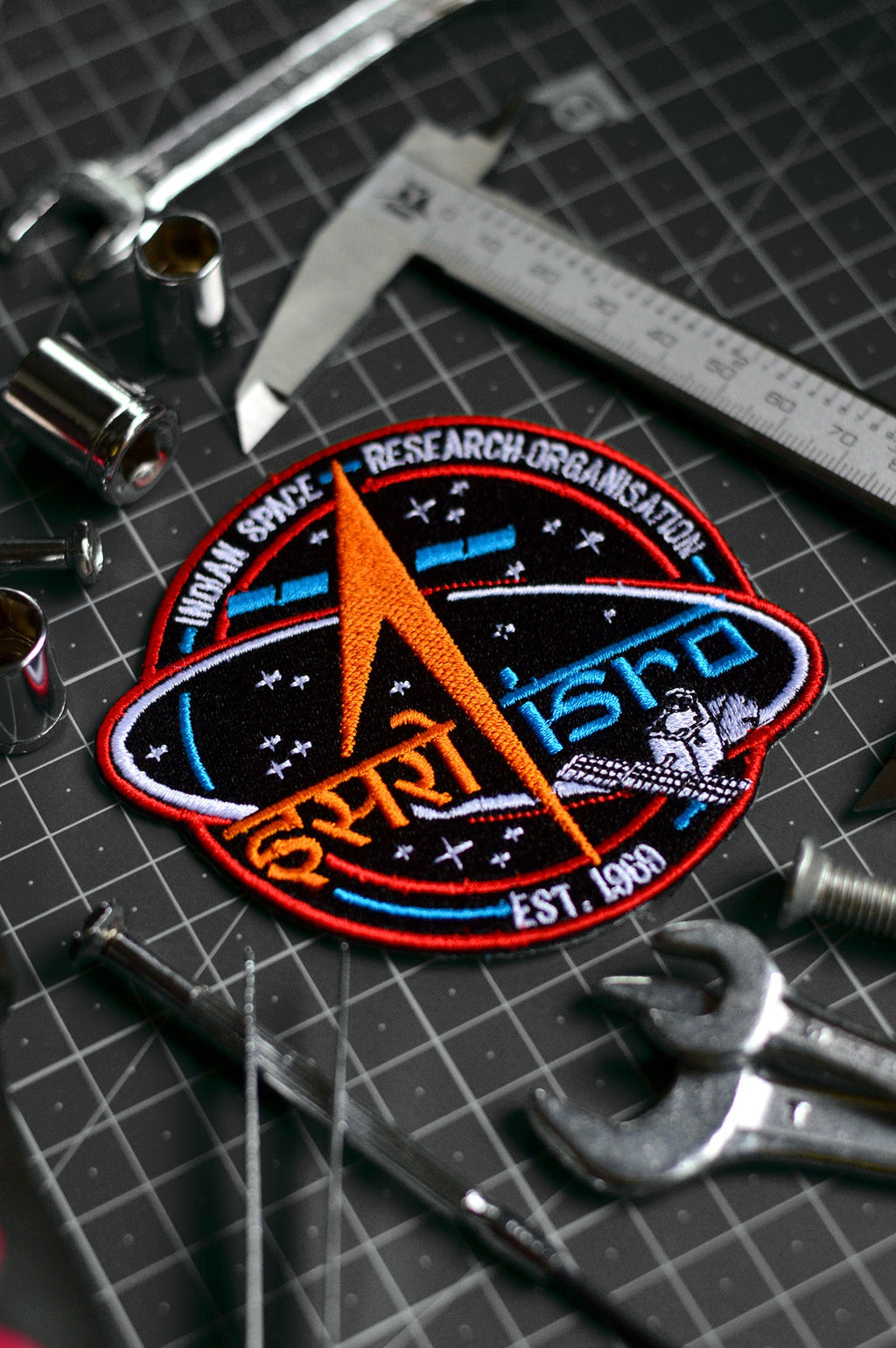 ISRO Classic 1969 Round Iron On Badge