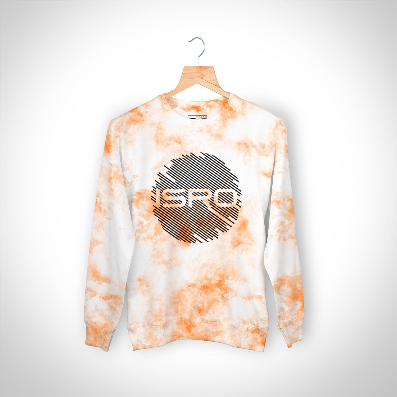 ISRO Rust Tie Dye Unisex Unisex Sweatshirt -A47 - India - www.superherotoystore.com