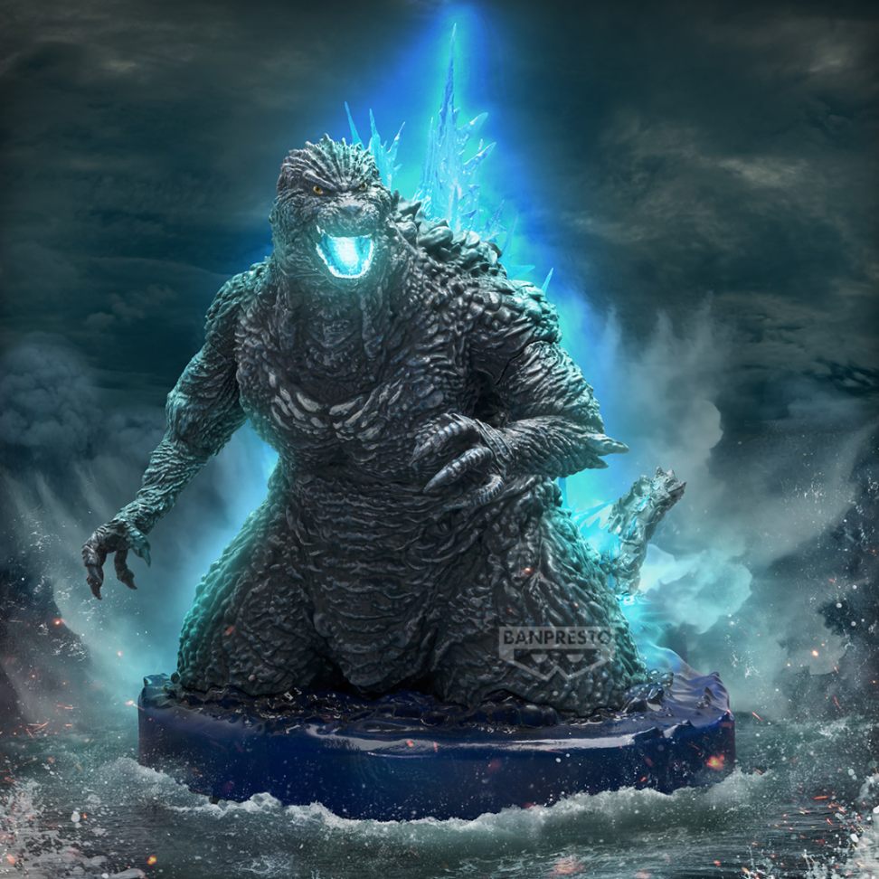 Godzilla Minus One Art Vignette Godzilla (2023) Atomic Breath Image Ver. Figure By Banpresto Statue By Banpresto -Banpresto - India - www.superherotoystore.com