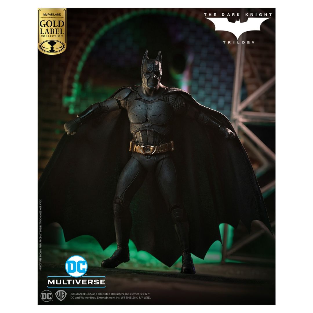 Batman (Batman Begins)(Gold Label) DC Multiverse Action Figure By Mcfarlane Toys -McFarlane Toys - India - www.superherotoystore.com