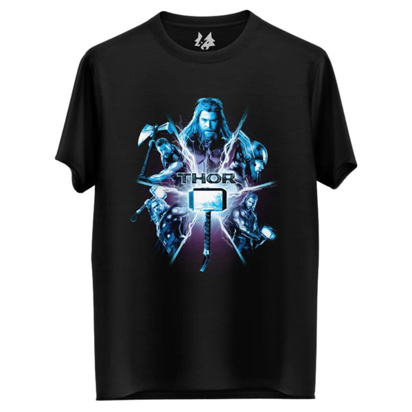 Marvel Thor Retro T-Shirt Uomo - Maglietta A Maniche Corte Con Stampa Vintage Del Dio Del Tuono, Colore Arancione
